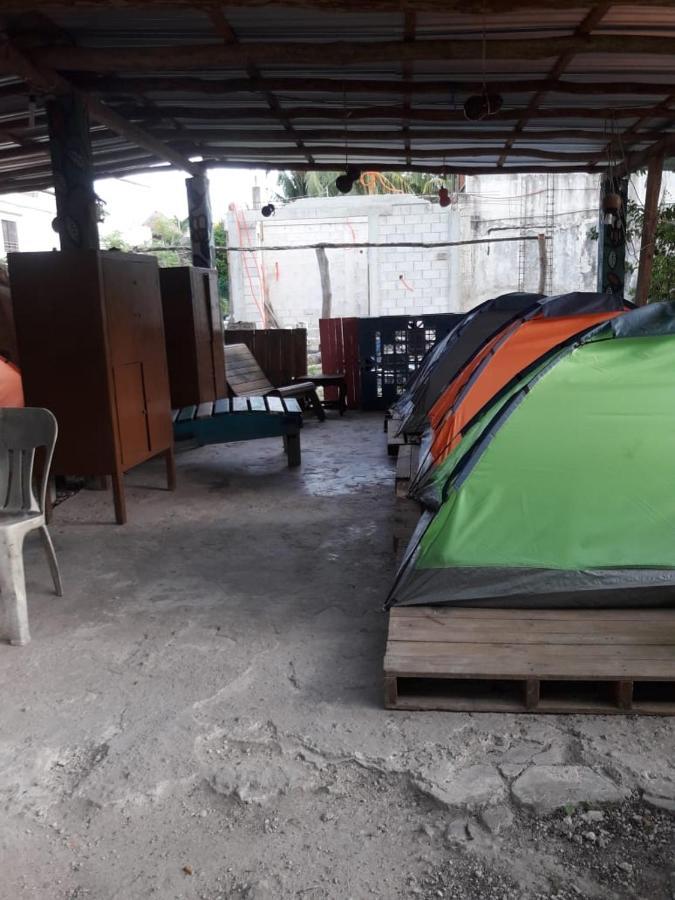 Hostal Y Camping Las G Bacalar Esterno foto