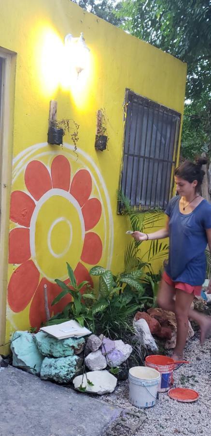 Hostal Y Camping Las G Bacalar Esterno foto
