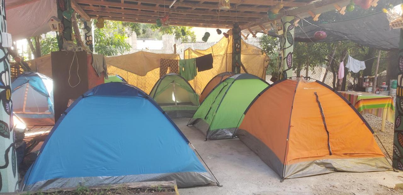 Hostal Y Camping Las G Bacalar Esterno foto