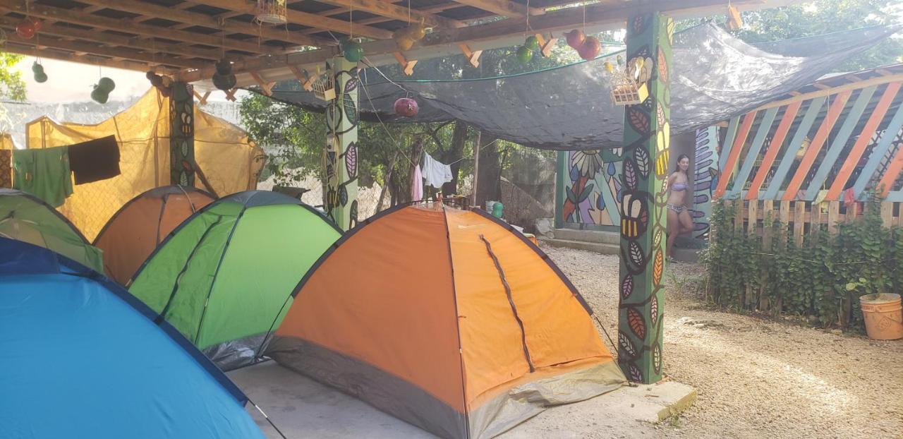Hostal Y Camping Las G Bacalar Esterno foto